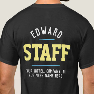 Hospitality Staff T-Shirt Printed Both Sides