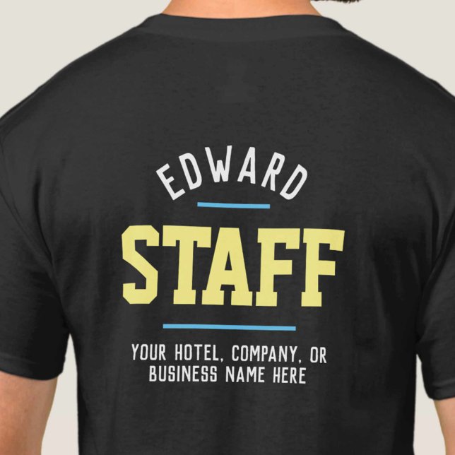 Hospitality Staff T-Shirt Printed Both Sides (Creator Uploaded)