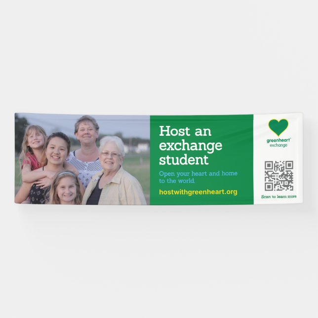Host an exchange student banner (Horizontal)
