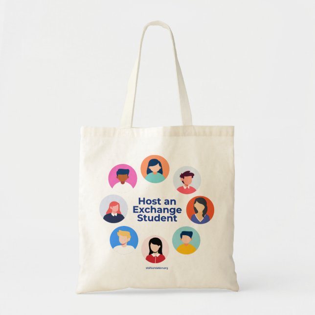 Host an Exchange Student Tote Bag (Front)