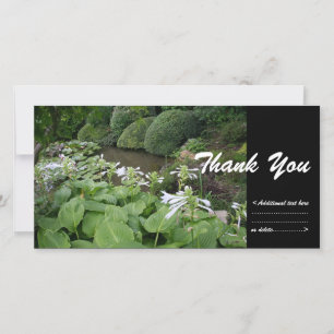 Hosta in a Zen Garden 2 Thank You Photo Card