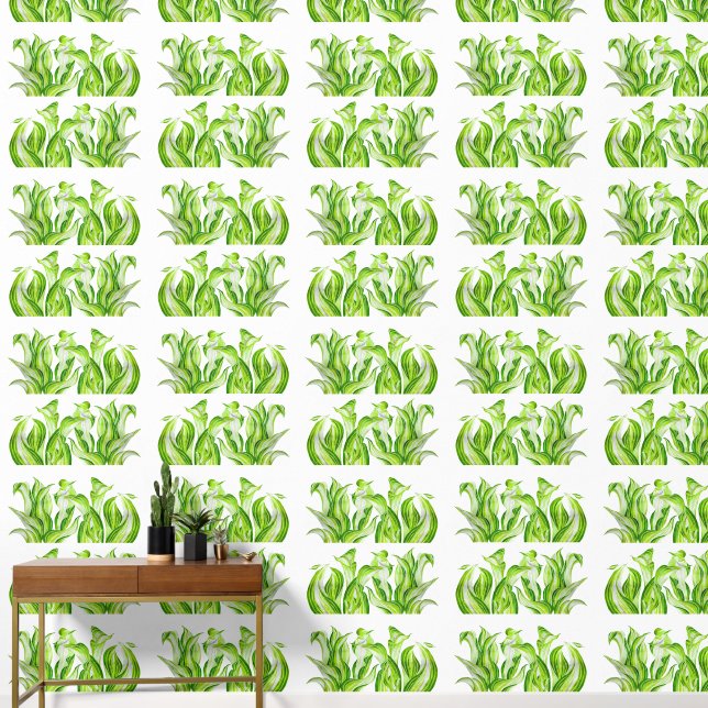 'Hosta with the Mosta' on a  Wallpaper (Hallway)