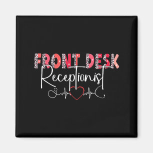 Hostal Receptionist Office Valentine Nursing Tee W Magnet