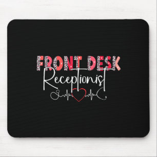 Hostal Receptionist Office Valentine Nursing Tee W Mouse Pad