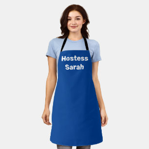 Hostess Blue Cute Bridal shower Party Weddings Apron