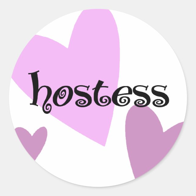 Hostess Classic Round Sticker (Front)
