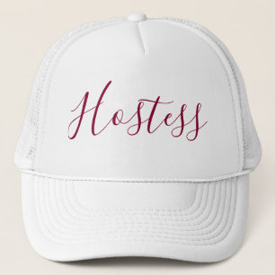 Hostess lovely Calligraphy Trucker Hat