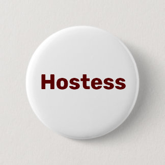 Hostess Minimalist Bridal shower Party Weddings 6 Cm Round Badge