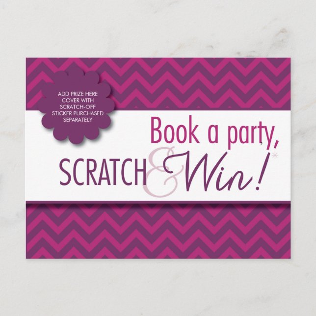 Hostess Scratcher/Instructions Postcard - IN-HOME (Front)