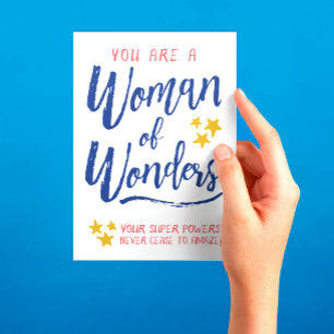 Hostess Thanks, You are a Woman of Wonders Thank Y Card
