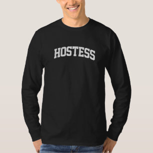 Hostess Vintage Retro Sports College Gym Arch Funn T-Shirt
