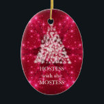 Hostess with the Mostess Christmas Chalkboard Ceramic Tree Decoration<br><div class="desc">personalise on the back with the your family's name... </div>
