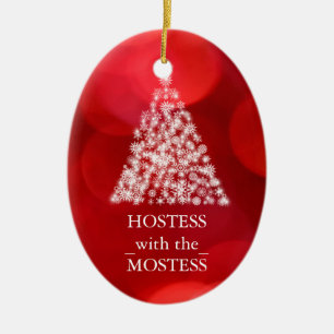 Hostess with the Mostess Christmas Xmas Ceramic Tree Decoration