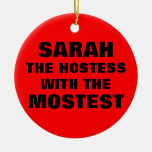 Hostess With The Mostest Ceramic Tree Decoration