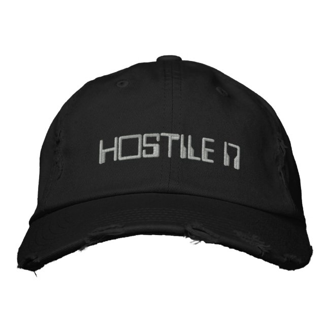 HOSTILE 17 EMBROIDERED HAT (Front)