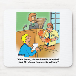 HOSTILE WITNESS MOUSE PAD