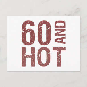 Hot 60th Birthday Postcard