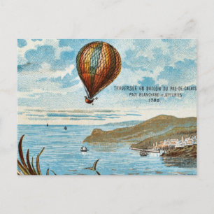 Hot Air Ballon Artwork Postcard