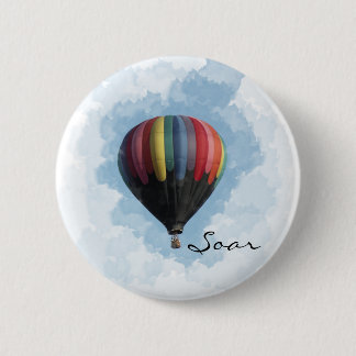 Hot Air Balloon 6 Cm Round Badge