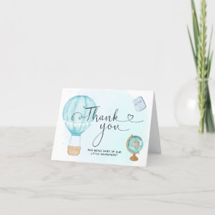 Hot Air Balloon Adventure Folded Thank You Card