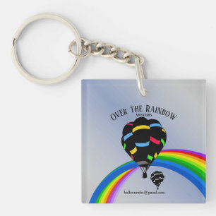 Hot Air Balloon Advertising Key Ring