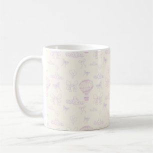 Hot Air-Balloon And Bows Seamless Pattern Coffee Mug