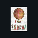 Hot Air Balloon And People Canvas Print<br><div class="desc">Transportation & Travel</div>