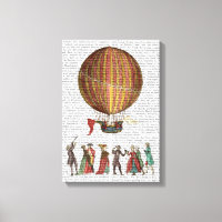 Hot Air Balloon And People