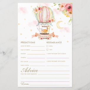 Hot Air Balloon Animals Baby Predictions & Advice