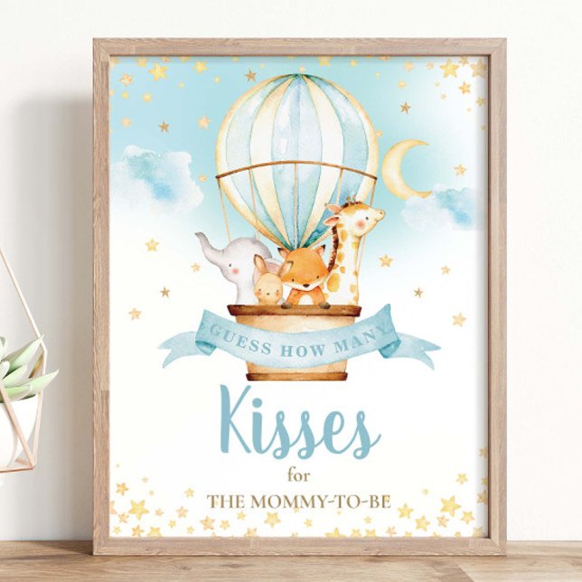 Hot Air Balloon Animals Guess How Many Kisses Game (Creator Uploaded)