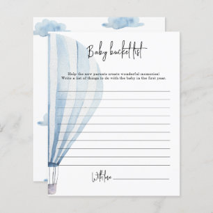 Hot air balloon - Baby bucket list