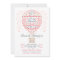 Hot Air Balloon Baby Girl Shower Invitation