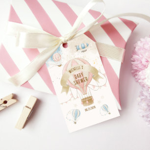 Hot Air Balloon Baby Shower Gift Tags
