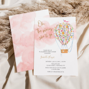 Hot Air Balloon Baby Shower  Invitation