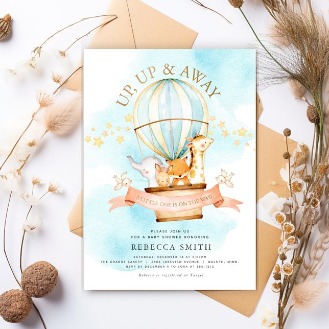 Hot Air Balloon Baby Shower Invitation (Creator Uploaded)