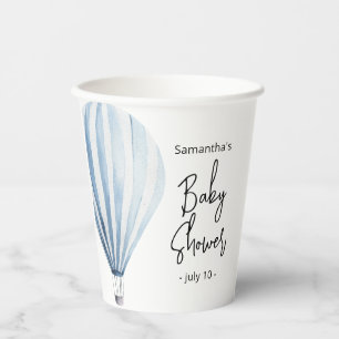 Hot air balloon - baby shower paper cups
