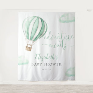 Hot Air Balloon Baby Shower Photo Backdrop Tapestry