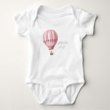 Hot Air Balloon Baby Shower Pink Girl Adventure