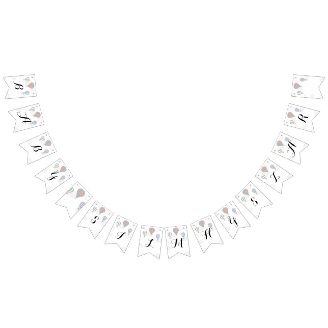 Hot Air Balloon Baby Shower Sign  (All)