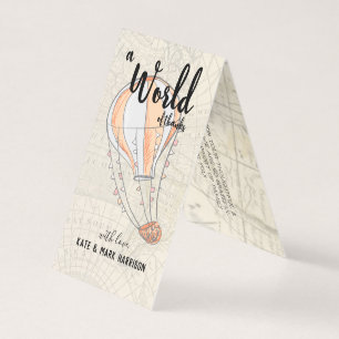 Hot Air Balloon Baby Shower Thank You Note