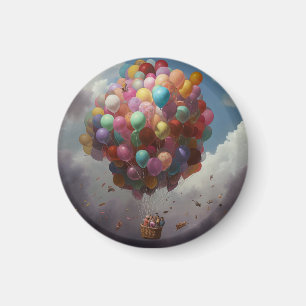 Hot air balloon, balloon magnet, cute magnet