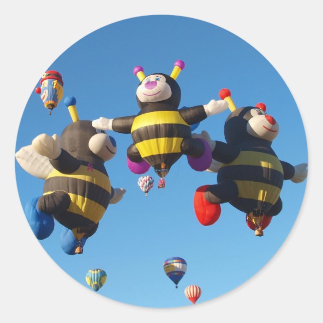 Hot Air Balloon - Ballooning Classic Round Sticker (Front)