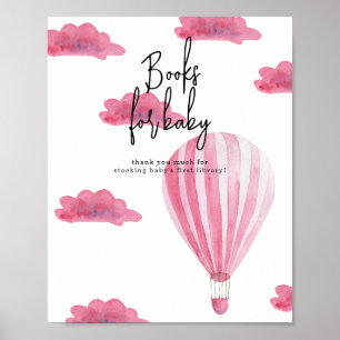 Hot air balloon - Books for baby Poster