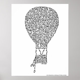 HOT AIR BALLOON by NICHOLAS_COPYRIGHT_M... Poster