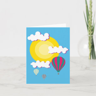 Hot Air Balloon Card