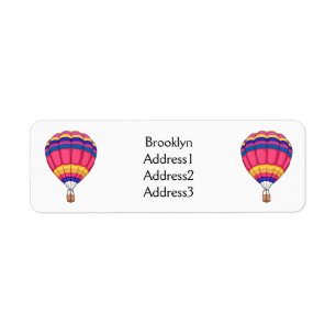 Hot air balloon cartoon illustration