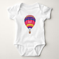 Hot air balloon cartoon illustration 