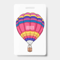 Hot air balloon cartoon illustration 
