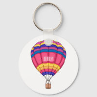 Hot air balloon cartoon illustration