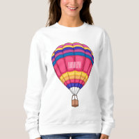 Hot air balloon cartoon illustration